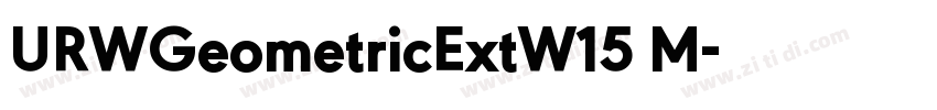 URWGeometricExtW15 M字体转换